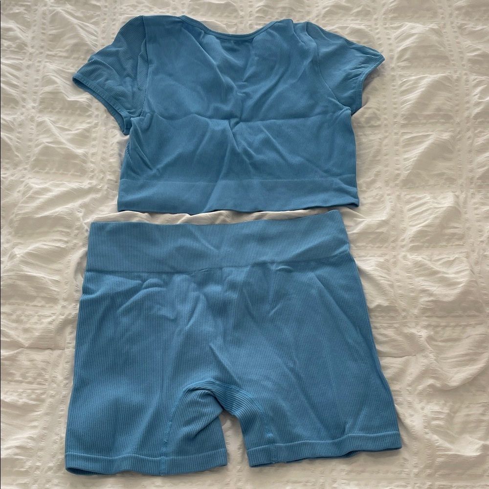 Wild Fable Sky Blue Ribbed Set - Picture 7 of 7